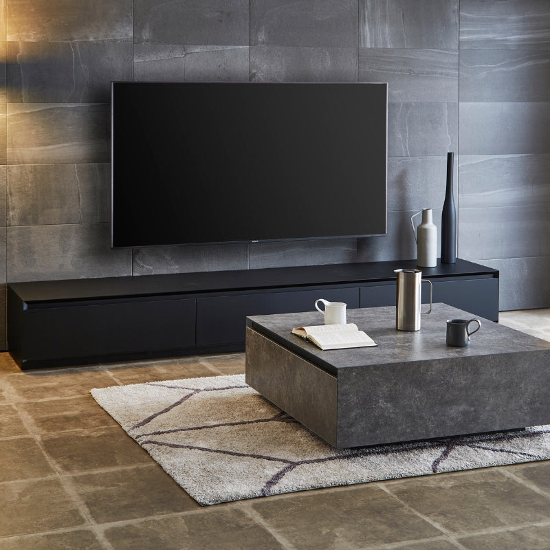 カッシーナ 傷 欠品 ブラック テレビ台 シンプルデザイン