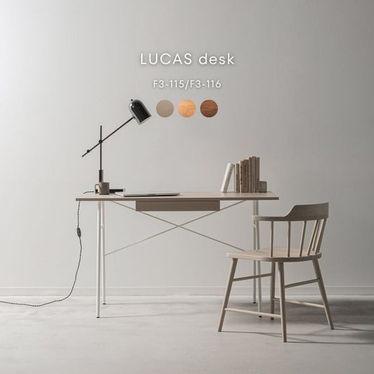 【LUCAS】デスク【天板3色/脚2色】