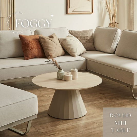 【FOGGY】ラウンドミニテーブル【80cm】