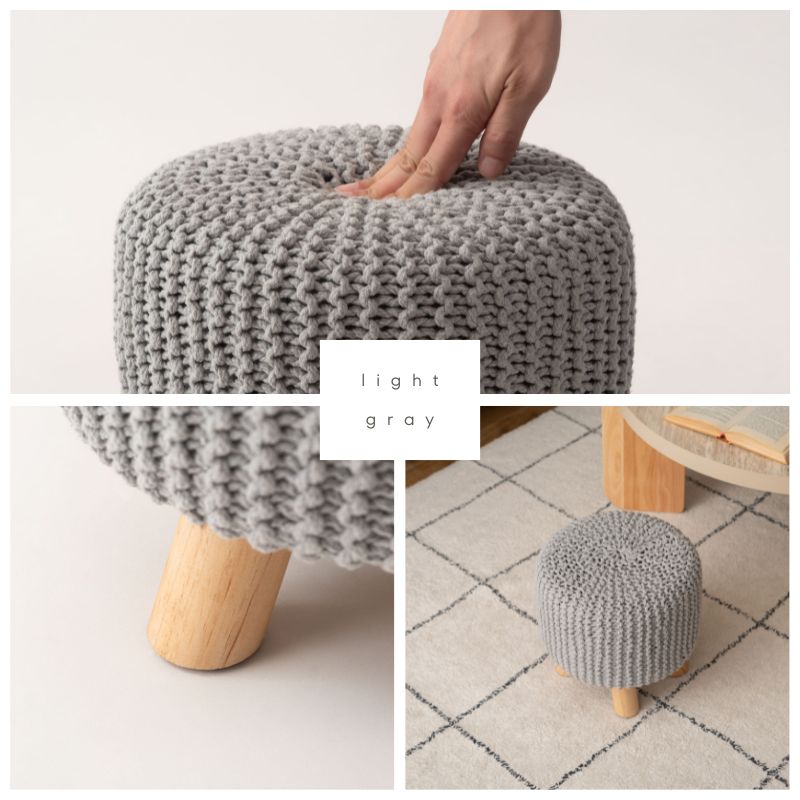 【高さ30cm】ニットスツール【3色】