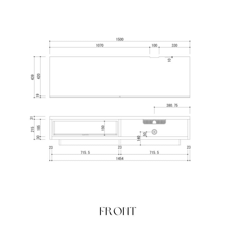 【FOGGY】テレビボード【150cm】