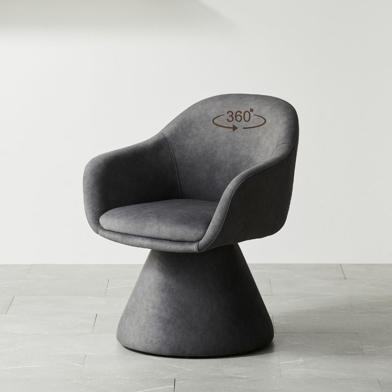 【Flow】回転チェア【ベージュ・ダークグレー】