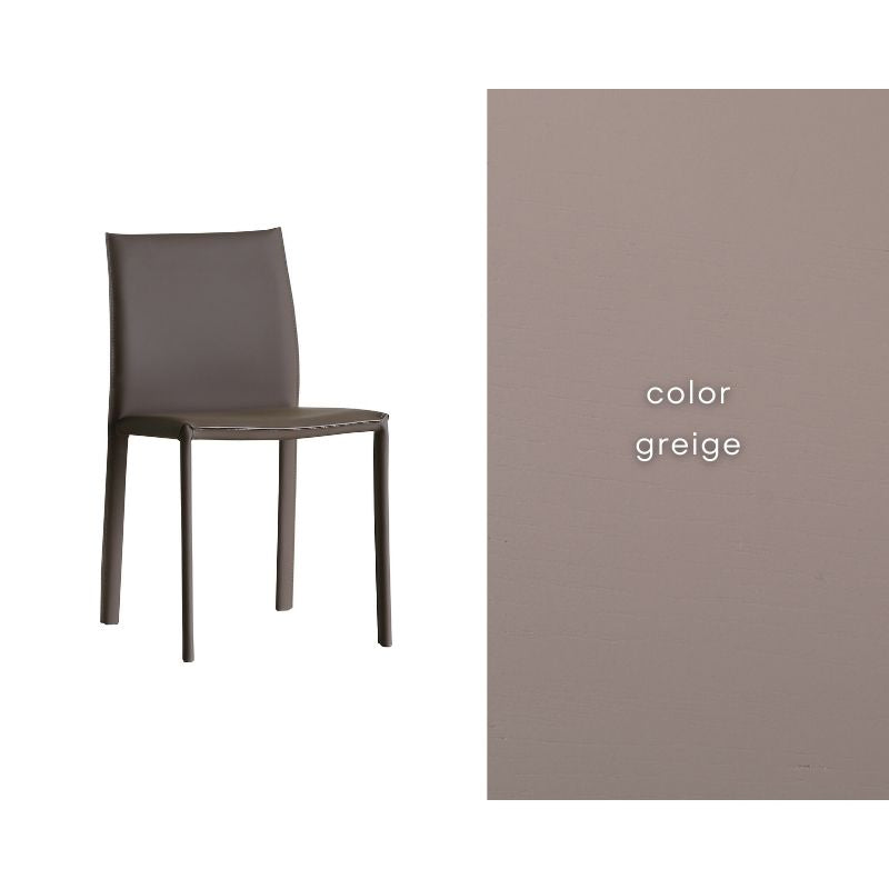 【KELLY】レザーチェア【グレージュ・キャメル・ブラック】