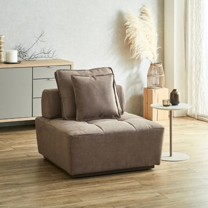 【latte】1Pスクエアソファ【2色】