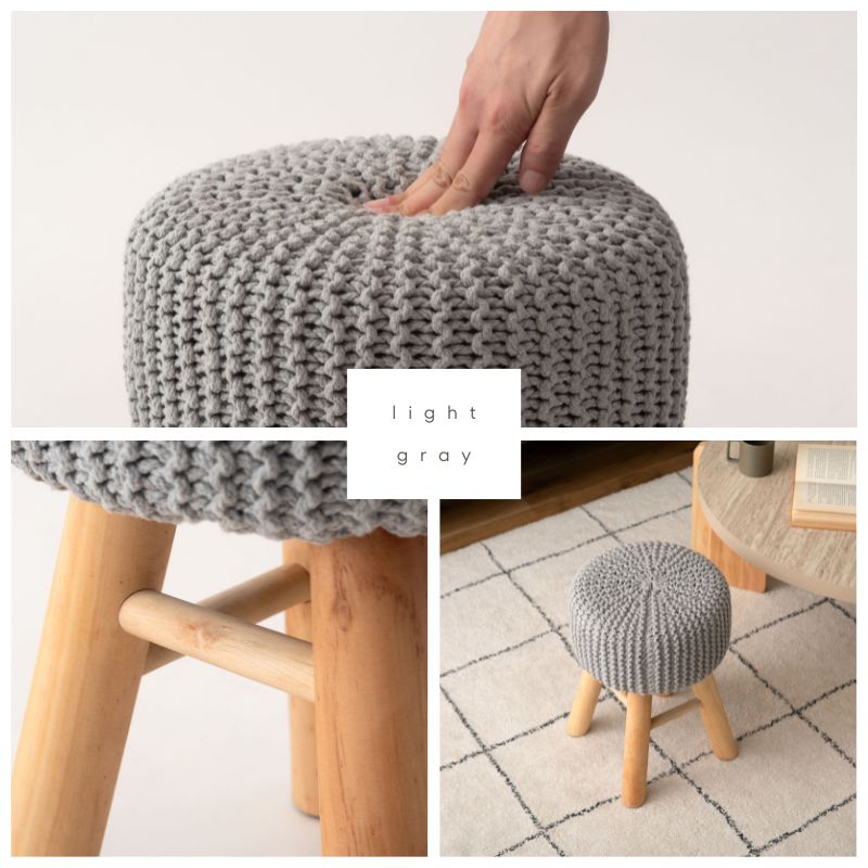 【高さ40cm】ニットスツール【3色】