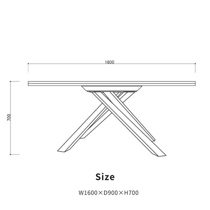 【 WT-00 】ダイニングテーブル【 160cm 】